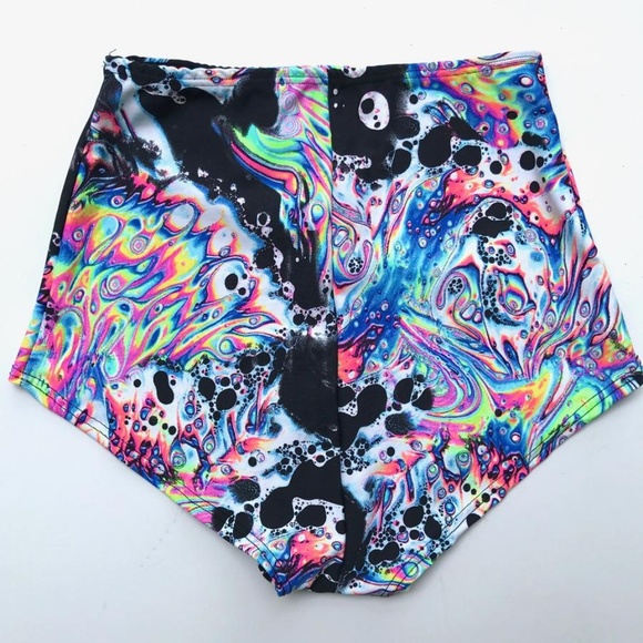 ❤️SOLD❤️Mi Gente Clothing ACIDBATH HOT SHORTS - Picture 2 of 2